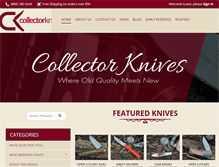 Tablet Screenshot of collectorknives.net